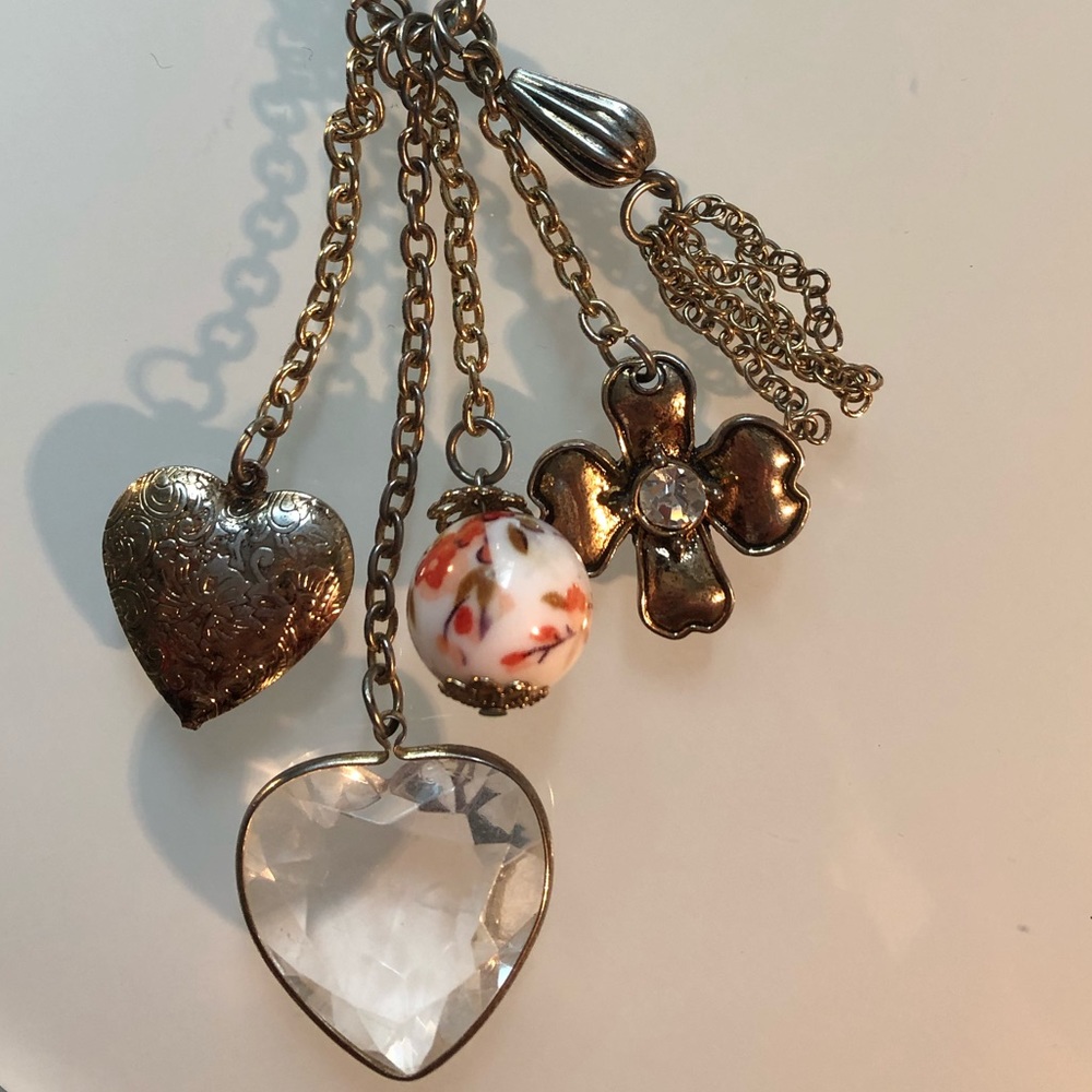 🌼 long charm necklace